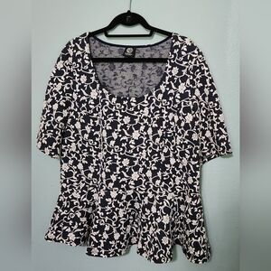 Bobeau Floral Print Women's Top